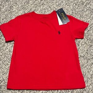 NWT Polo by Ralph Lauren Kids Classic Red Tee